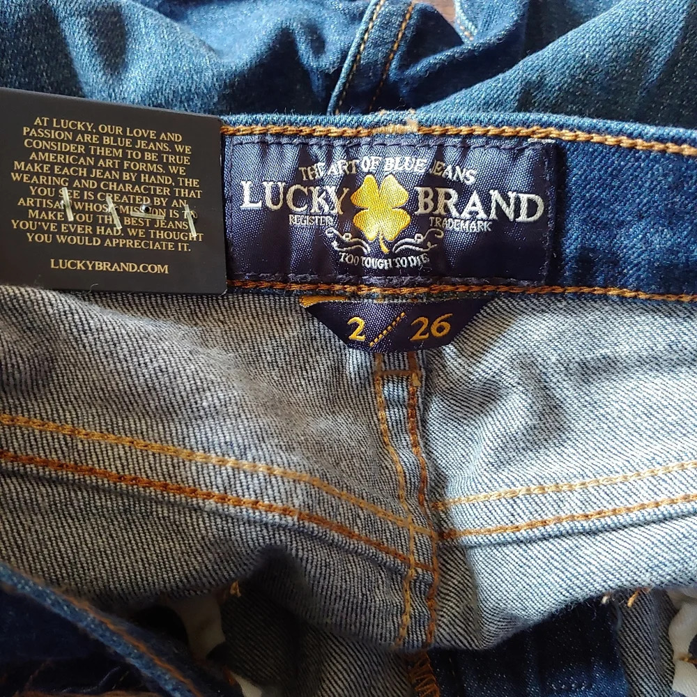 Lucky Brand Sienna Cigerette Medium Wash Jeans Size Women's 2/26 NEW with Tag - Picture 15 of 15
